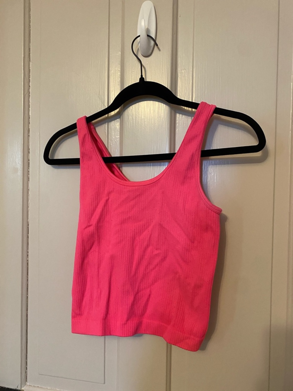 Women’s Ribbed Hot Pink Tank Top